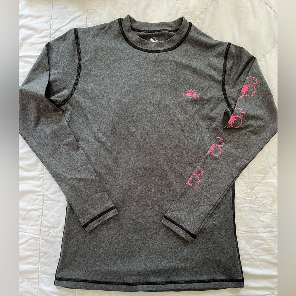 Never worn: Burnside Gray Rash Guard